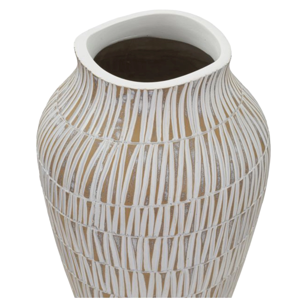 Decorative Resina vase Stiky 44 with geometric engravings — 4