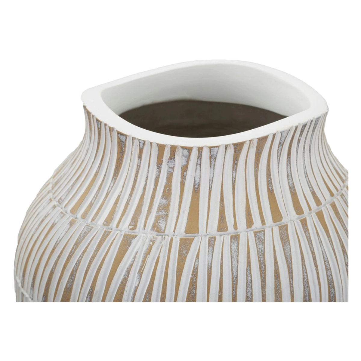 Decorative Resina vase Stiky 44 with geometric engravings — 5