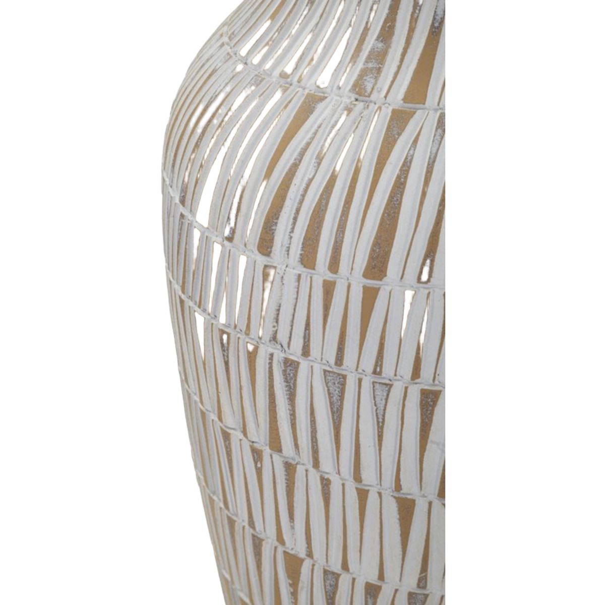 Decorative Resina vase Stiky 44 with geometric engravings — 6