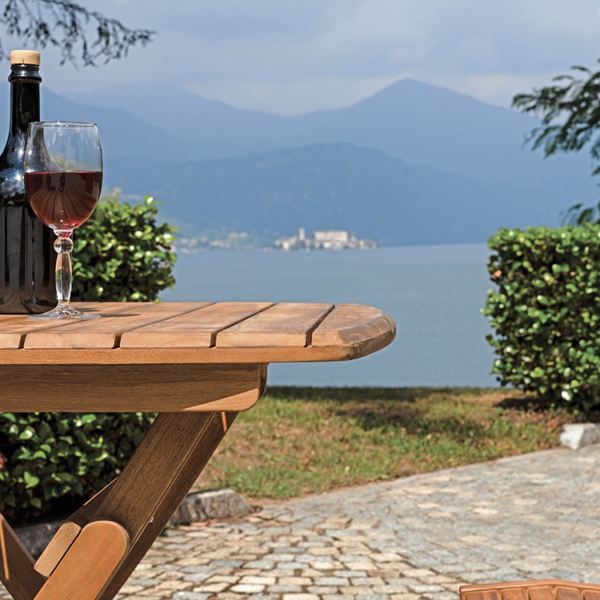 Kedels Raiva Square Folding Wooden Outdoor Table 80x80cm — 2
