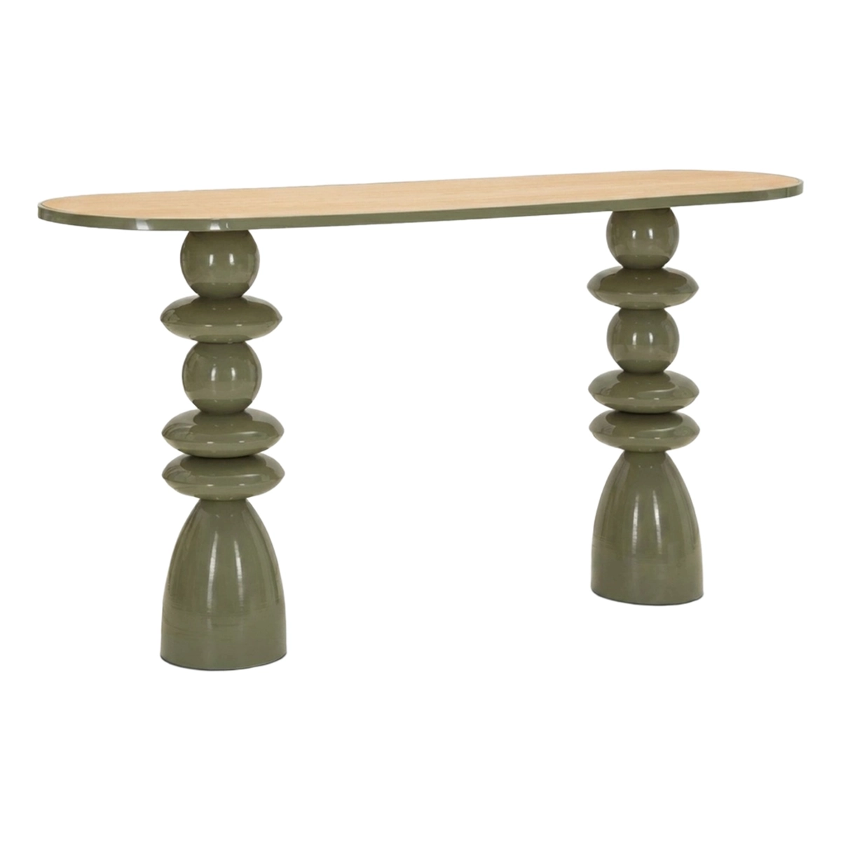 Seoul Elegance Entryway Console Table in Metal & MDF 150x45x77.5 cm — 1