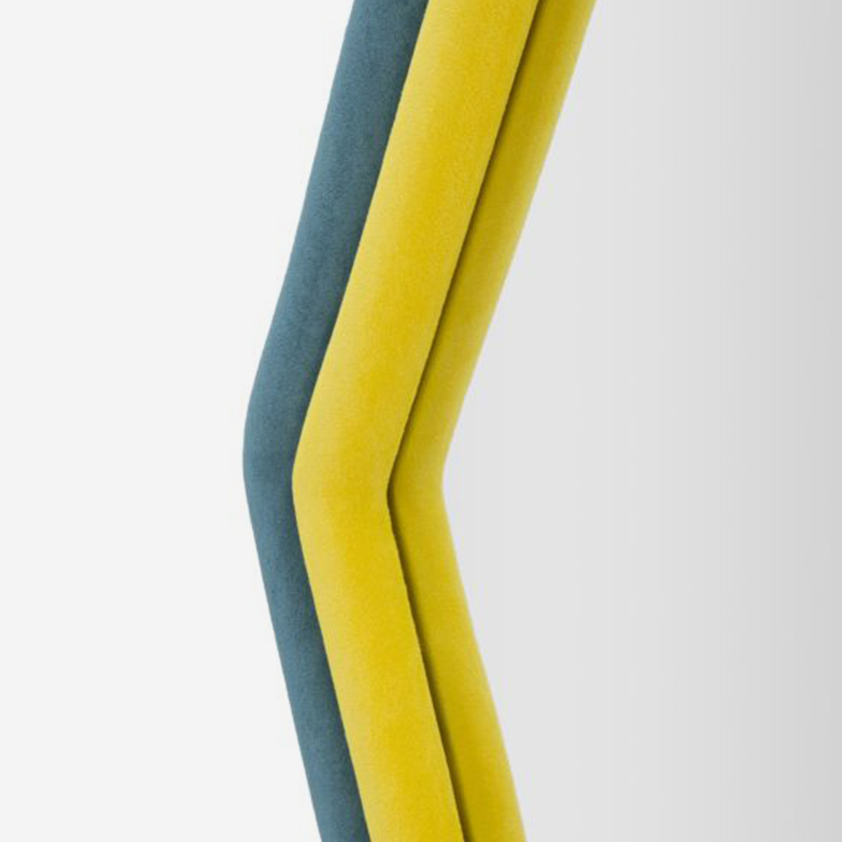 Tony hexagonal wall mirror with Velluto fabric frame — 3