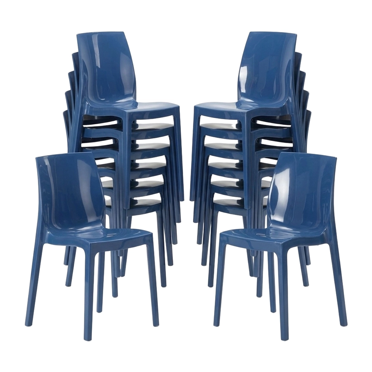 Set of 18 Ice Grand Soleil Polypropylene Chairs for Bars & Restaurants — 1