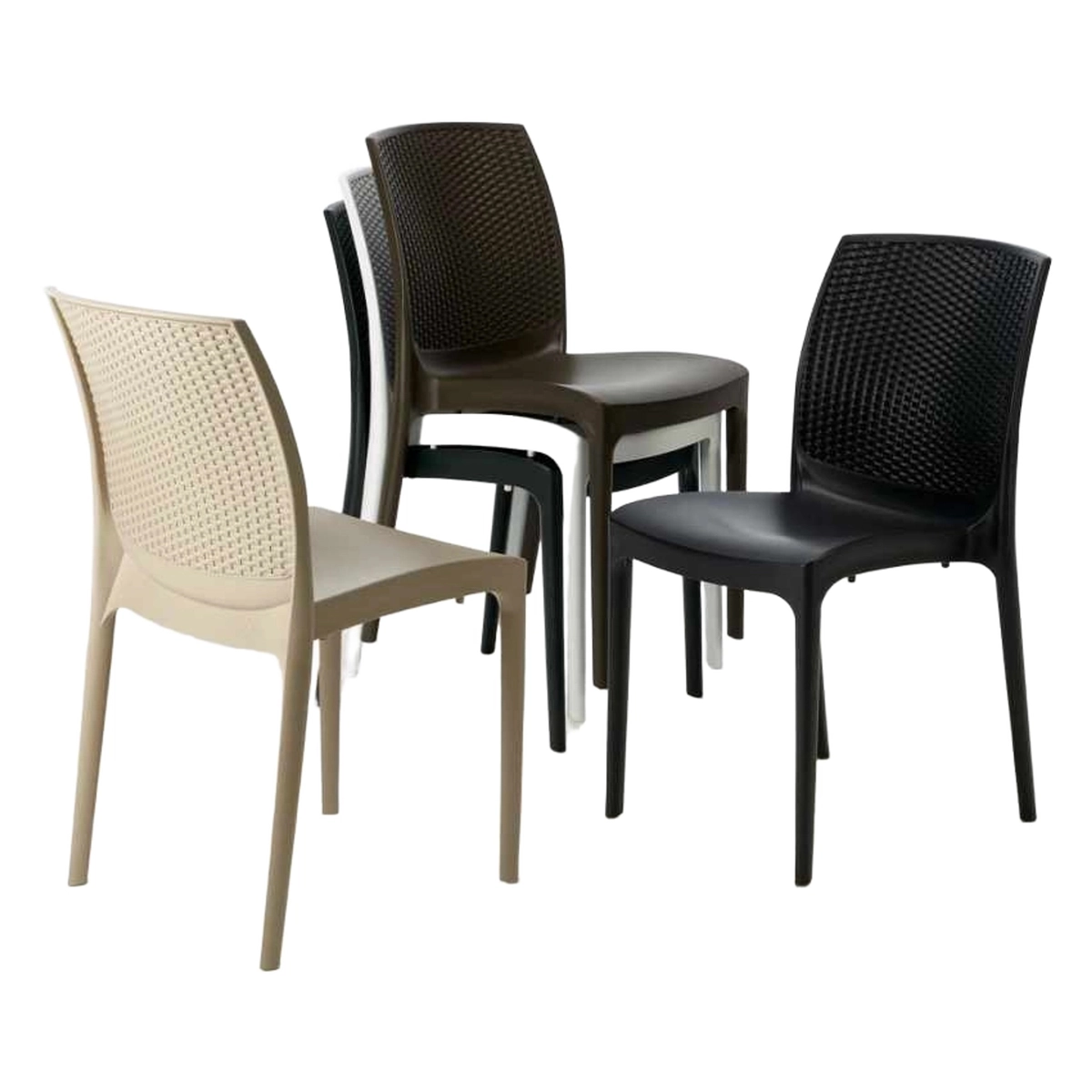 White Rectangular Table 150x90 cm with 6 Chairs Grand Soleil Bohème Summerlife — 3