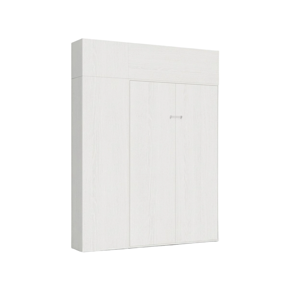 Kentaro French Foldaway Wall Bed with Column and Wall Units White — 1