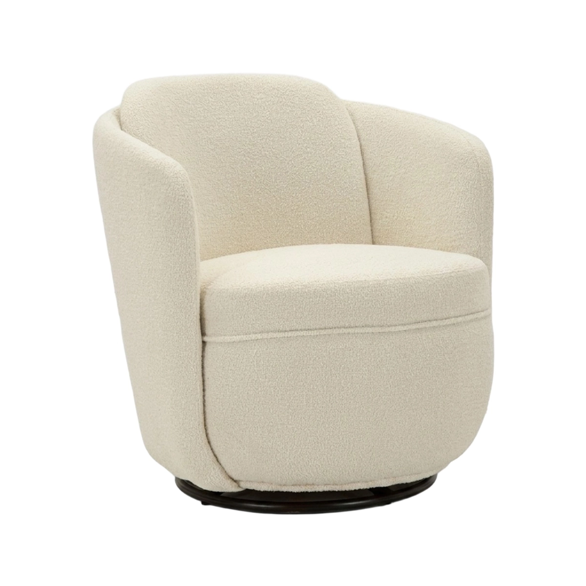 Torino Swivel Fabric Armchair for Living Room — 1