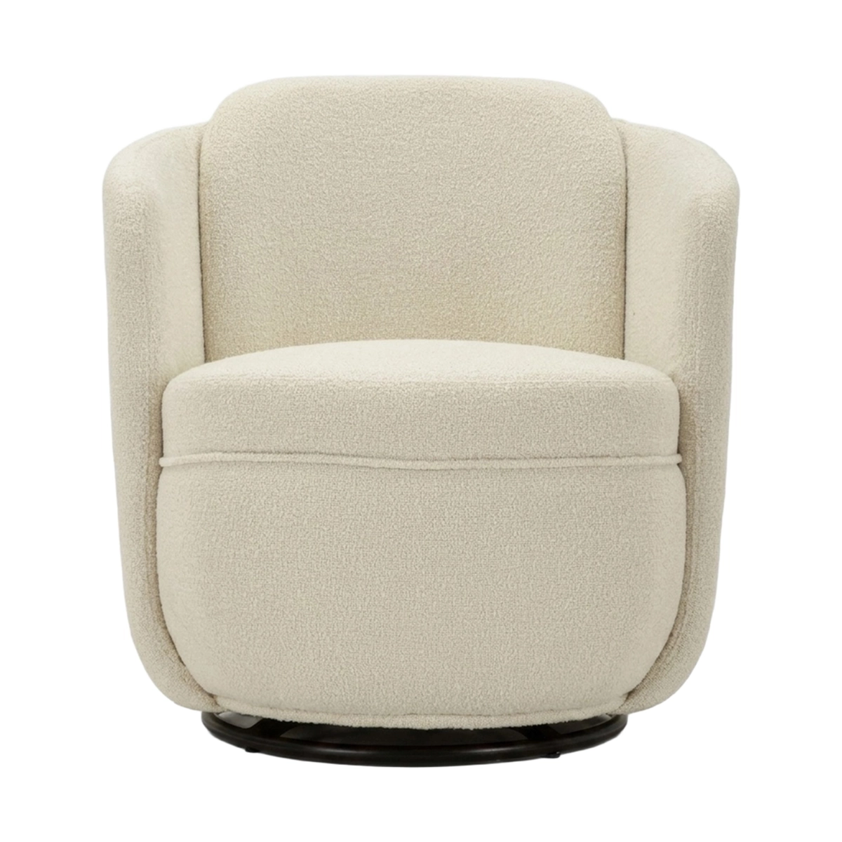 Torino Swivel Fabric Armchair for Living Room — 3