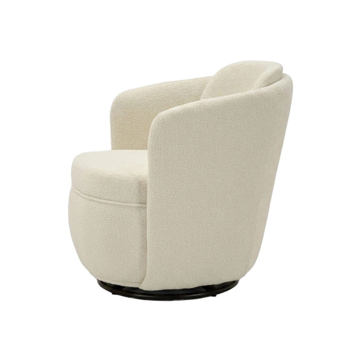 Torino Swivel Fabric Armchair for Living Room — 4