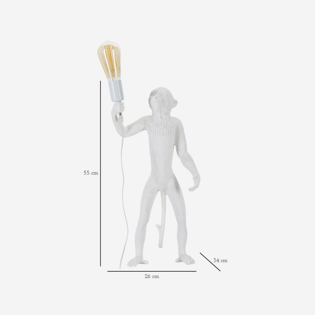 Monkey Table Lamp in Resin by Mauro Ferretti — 5