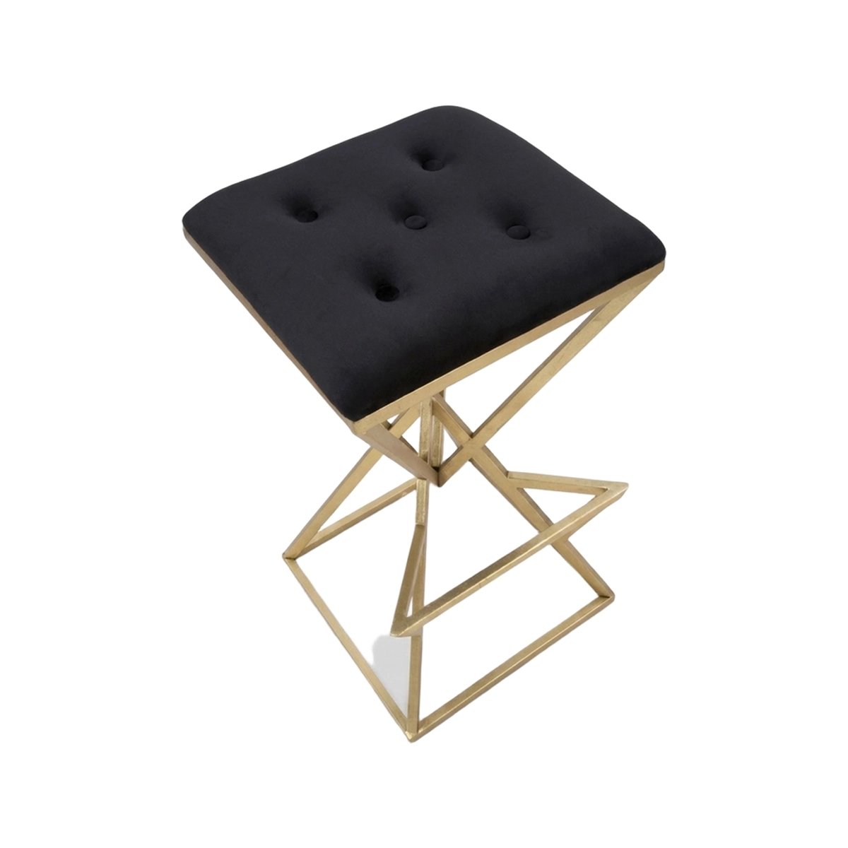Piramid Upholstered Bar Stool in Metallo by Mauro Ferretti — 4