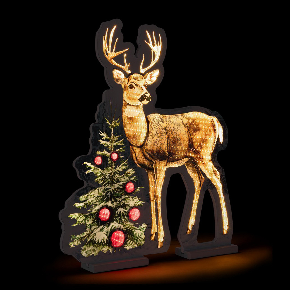 Decorazione luminosa cervo a LED da interno Blaze — 3
