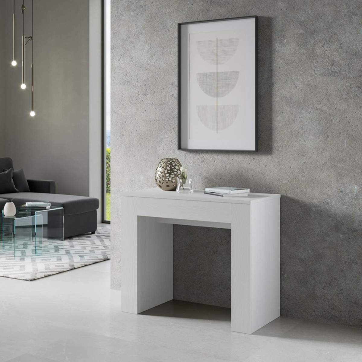 Extendable Hallway and Dining Console Table 90x49-307 cm Extra — 3
