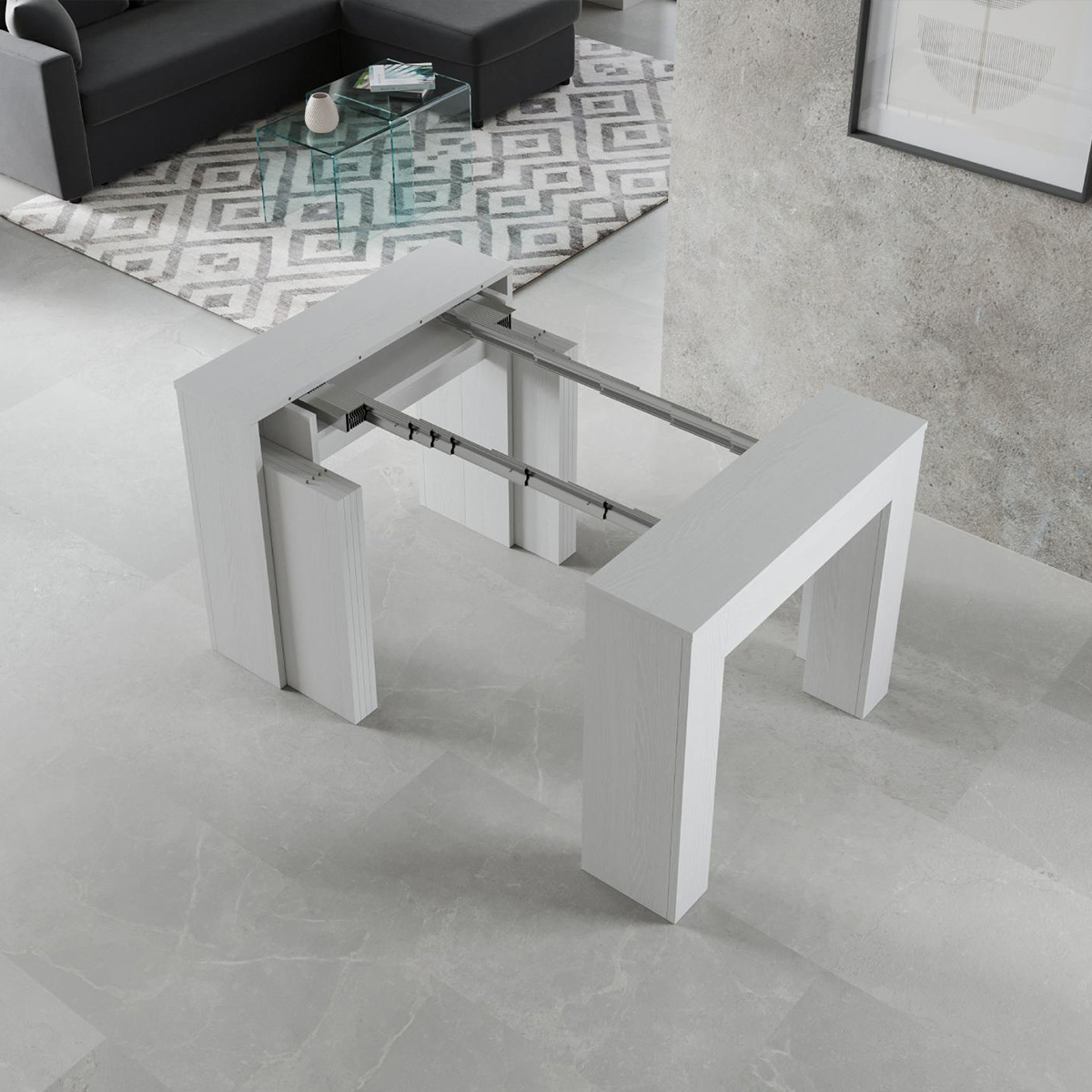 Extendable Hallway and Dining Console Table 90x49-307 cm Extra — 4