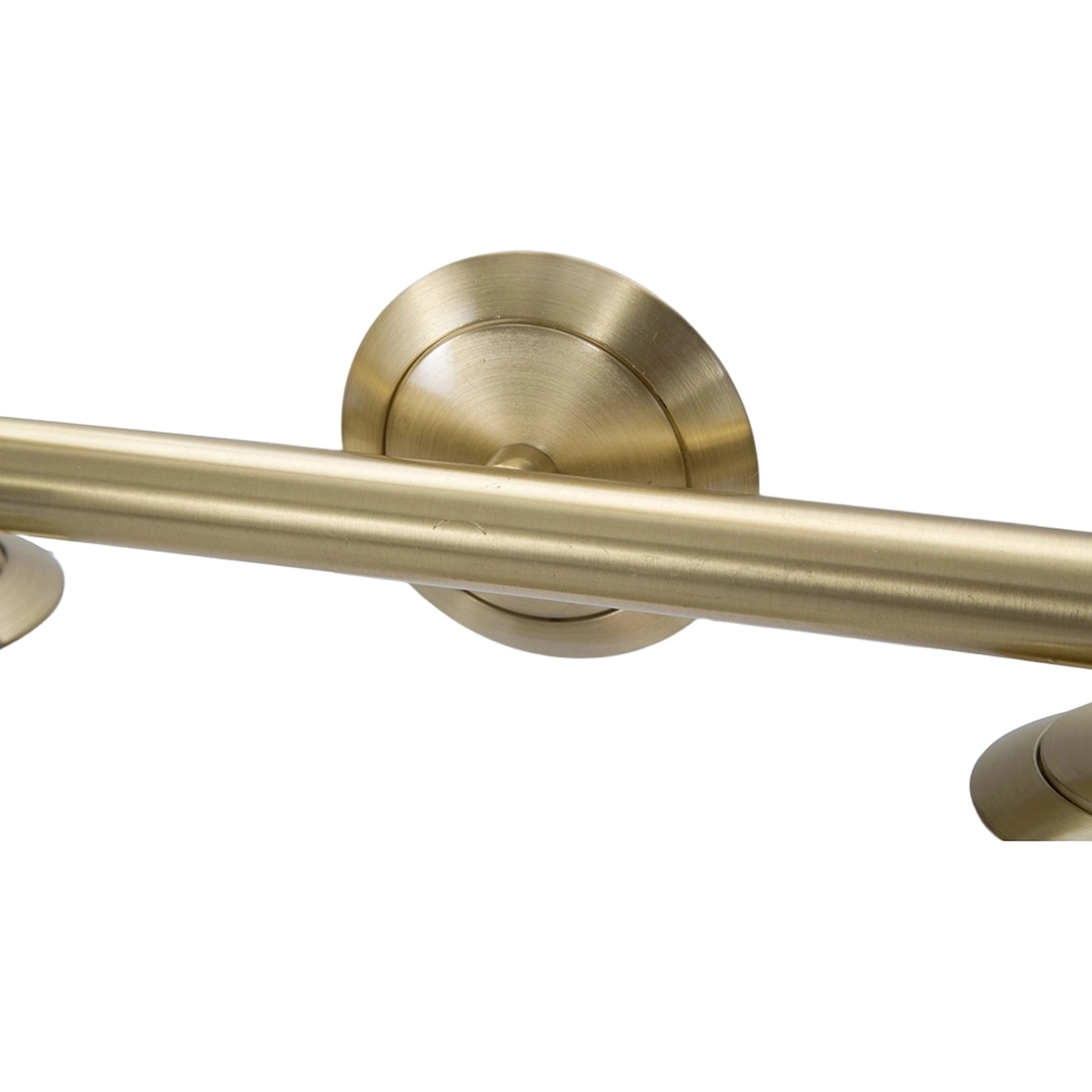 Glamy 7 Modern Gold Metal Chandelier with White Glass Globes — 5