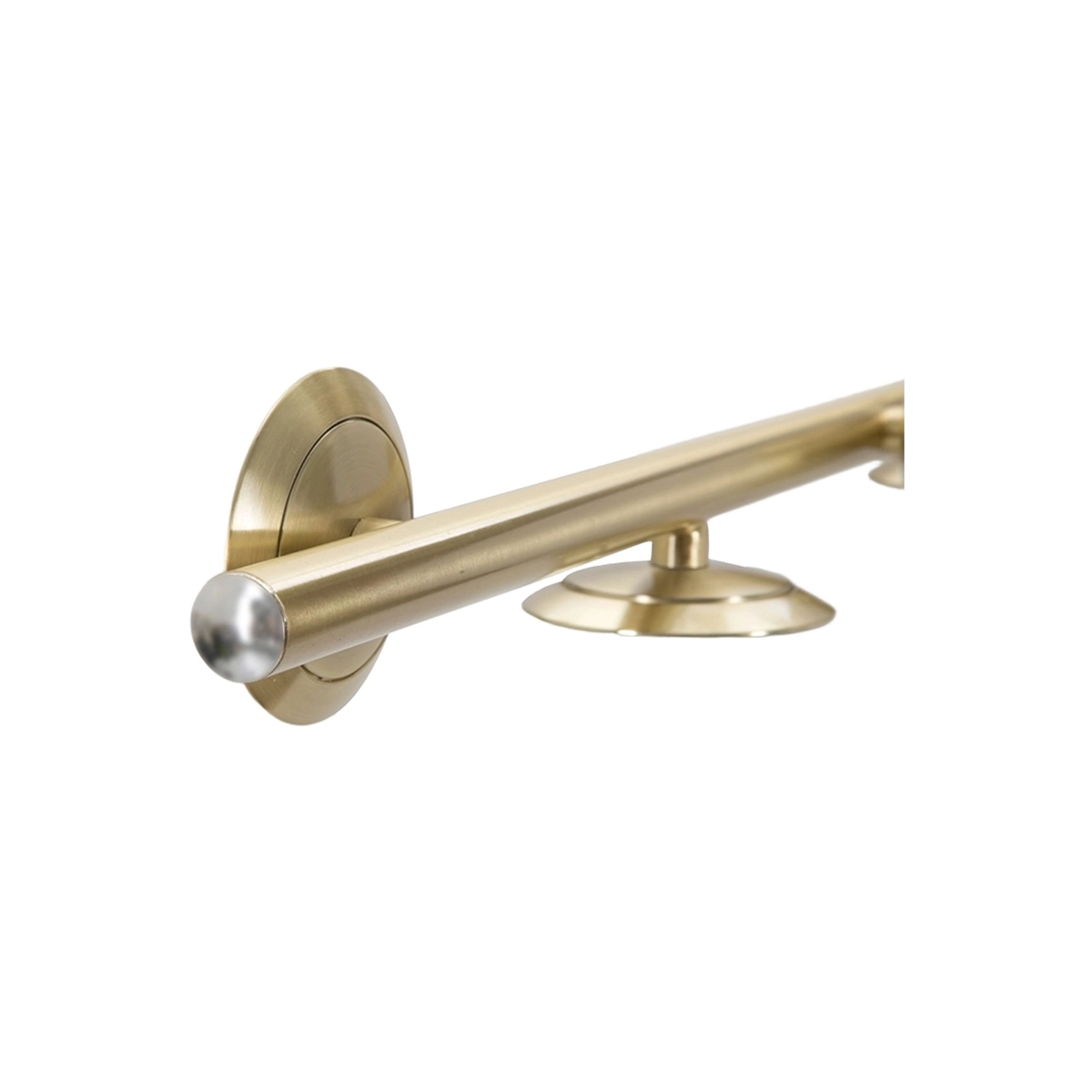 Glamy 7 Modern Gold Metal Chandelier with White Glass Globes — 6