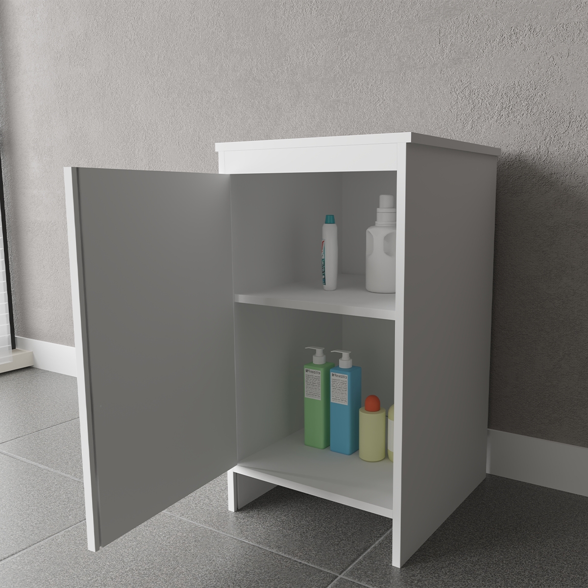 Multipurpose Utility Cabinet in PVC 45x50 cm Negrari FB9006K — 3
