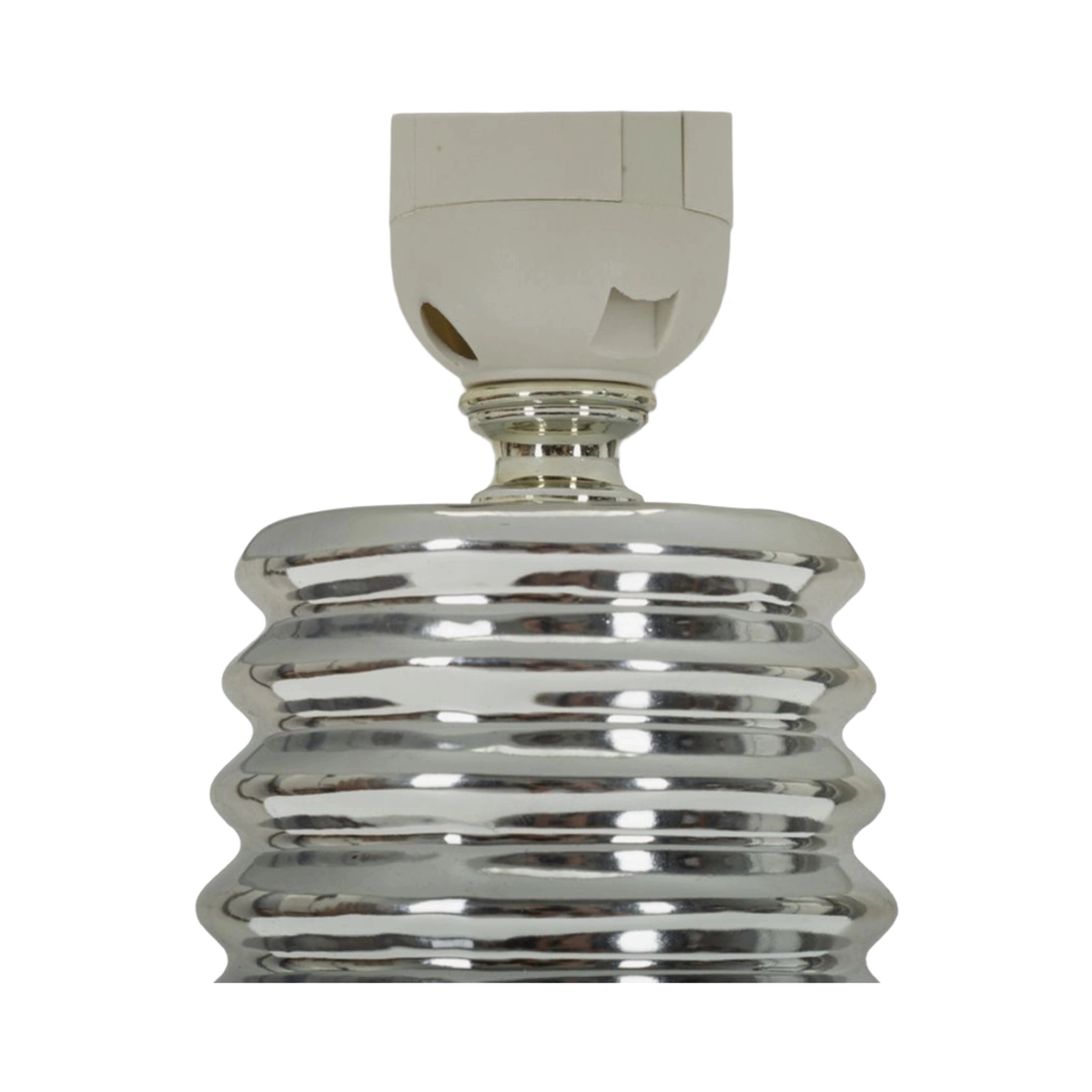 Candela Table Lamp in Ceramica with Fabric Shade — 4