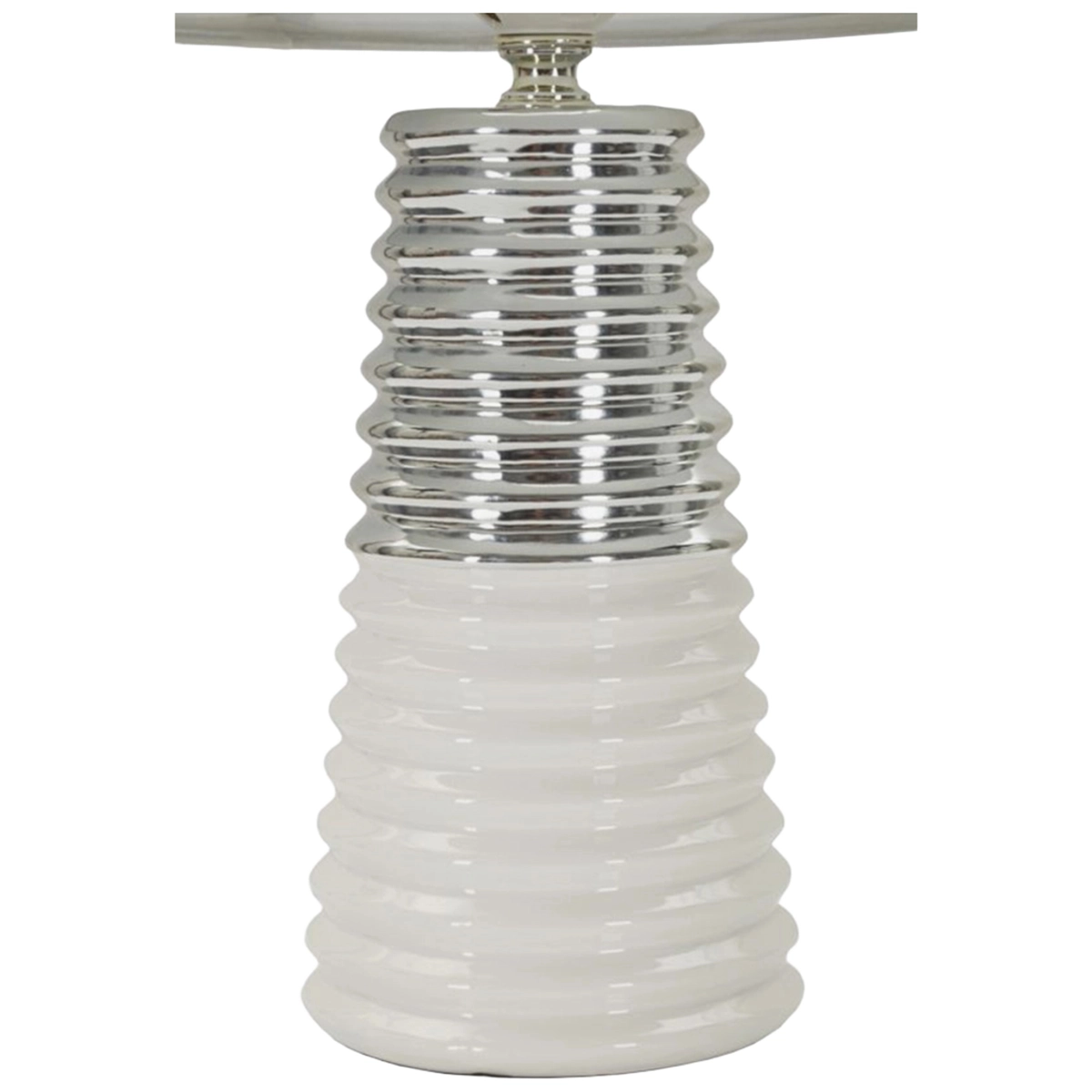 Candela Table Lamp in Ceramica with Fabric Shade — 6