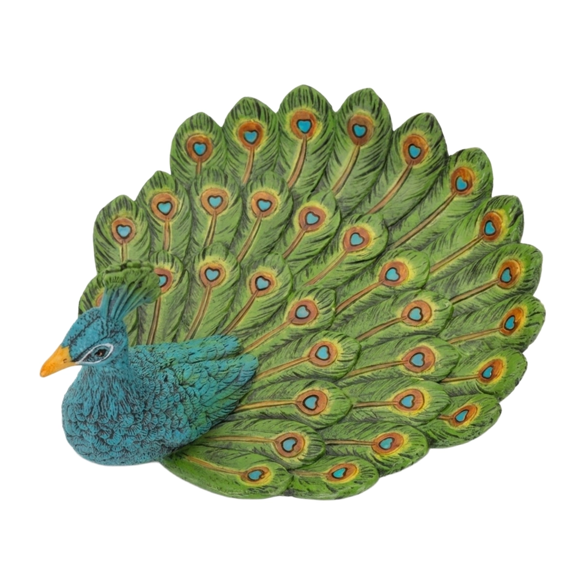 Peacock Jewel Decorative Peacock Tray in Resin — 3