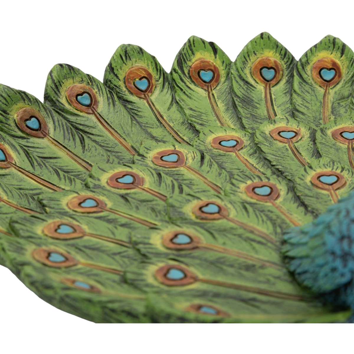 Peacock Jewel Decorative Peacock Tray in Resin — 5