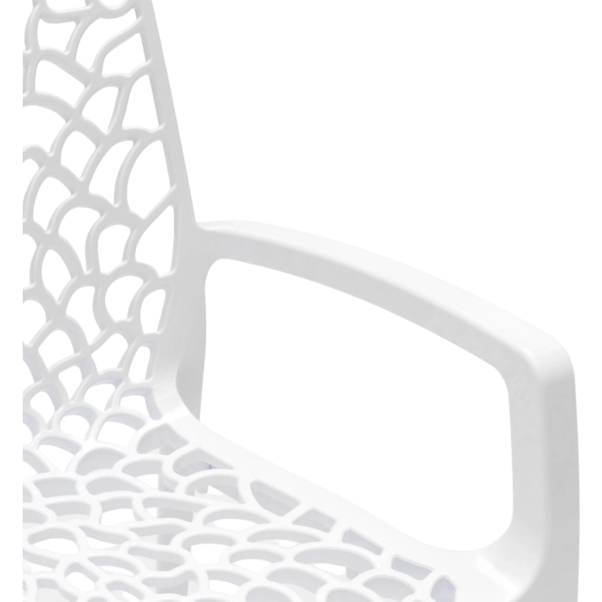 Set of 22 Gruvyer Arm Grand Soleil chairs with armrests glossy polymer — 5