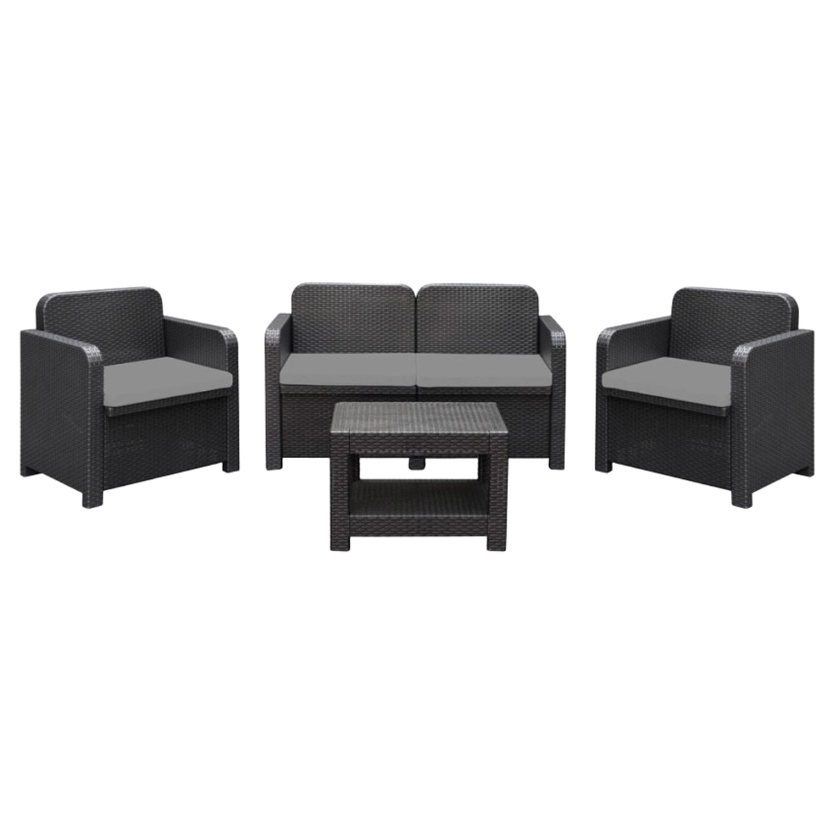 Grand Soleil Sorrento Poly 4 Seater Polyrattan Garden Lounge Set — 3