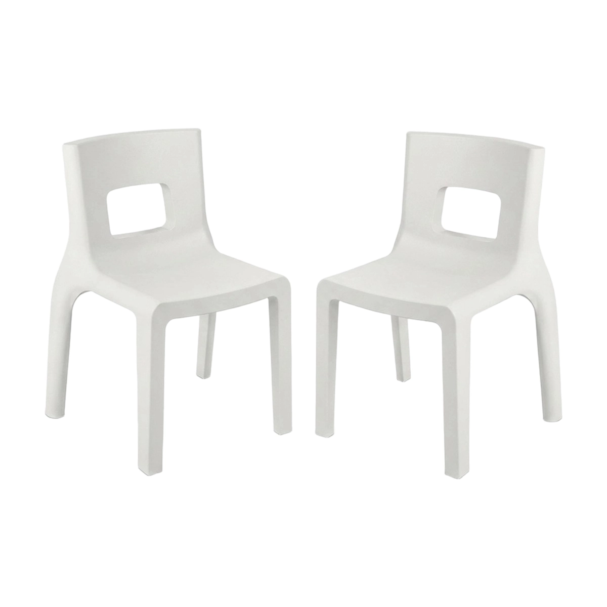 Set of 2 modern indoor and outdoor chairs Eos Polietilene — 1