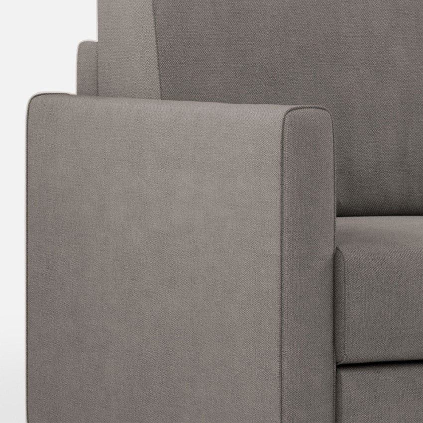 Modern 3-seater sofa 198cm upholstered fabric Karay 180 — 6