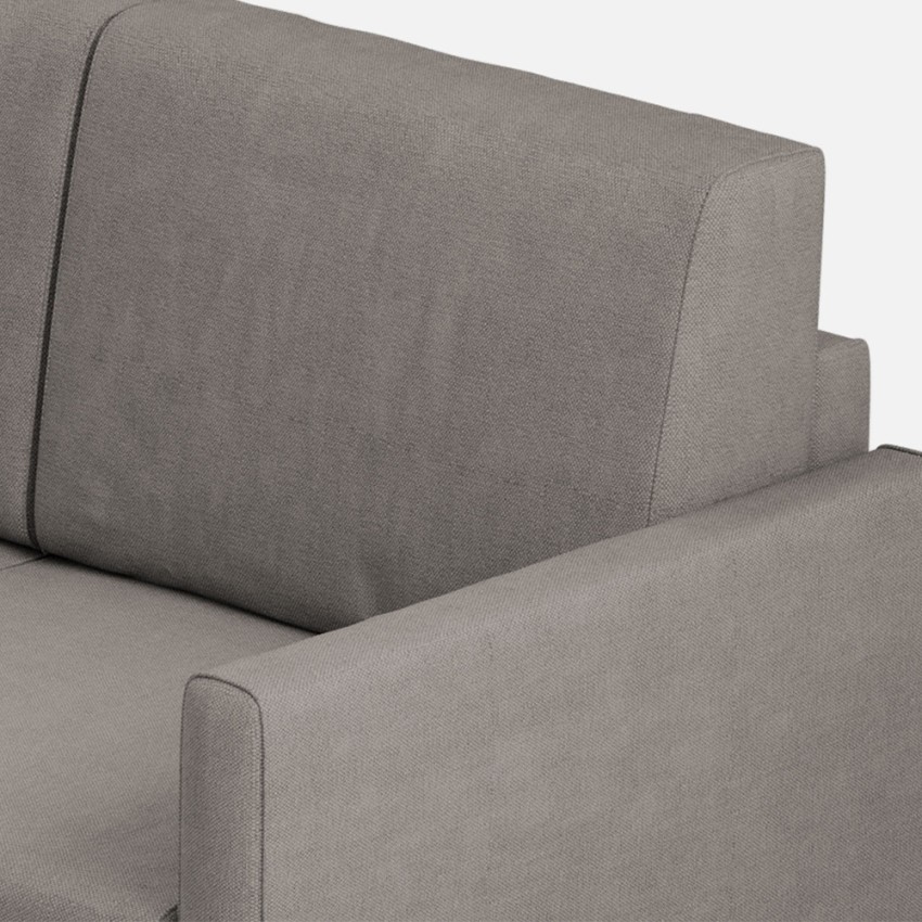 Modern 3-seater sofa 198cm upholstered fabric Karay 180 — 7