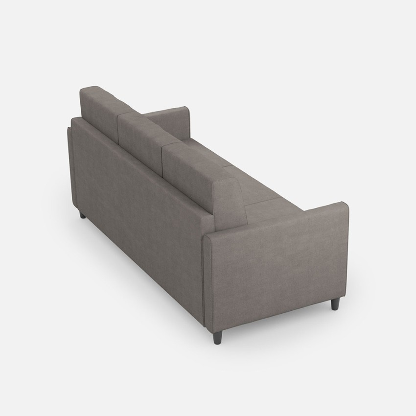 Modern 3-seater sofa 198cm upholstered fabric Karay 180 — 4