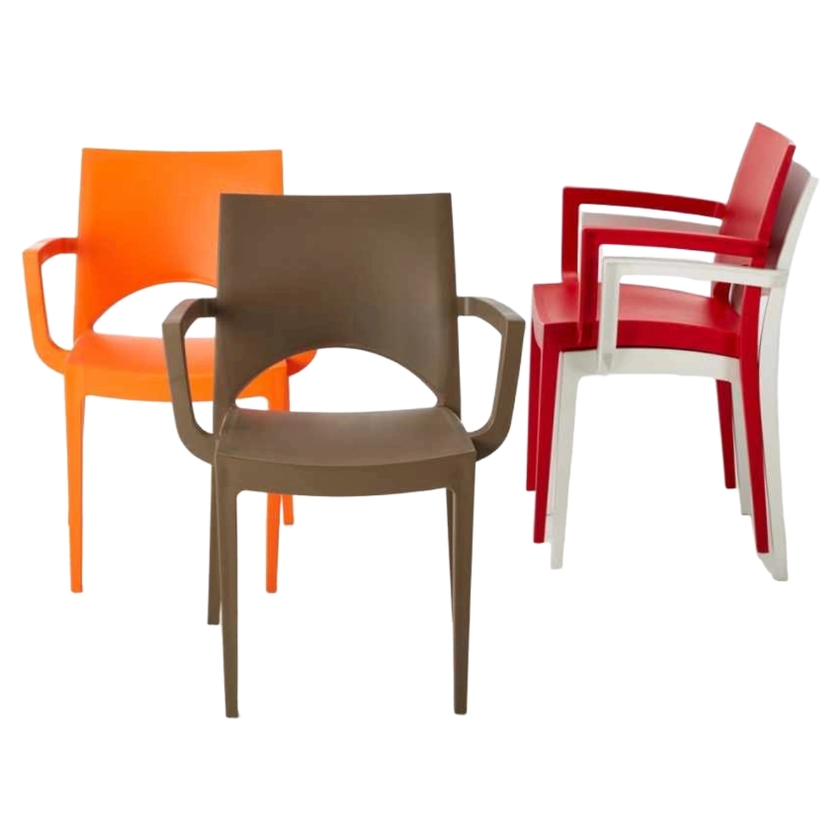 Armchair in Polypropylene for Bar and Dining Paris Arm Grand Soleil — 4