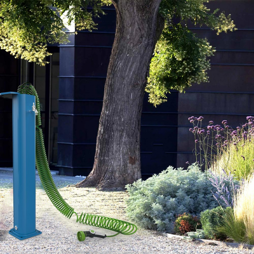 Garden fountain with spiral hose and garden tap Arkema Design Garden Surprise GS145 — 5