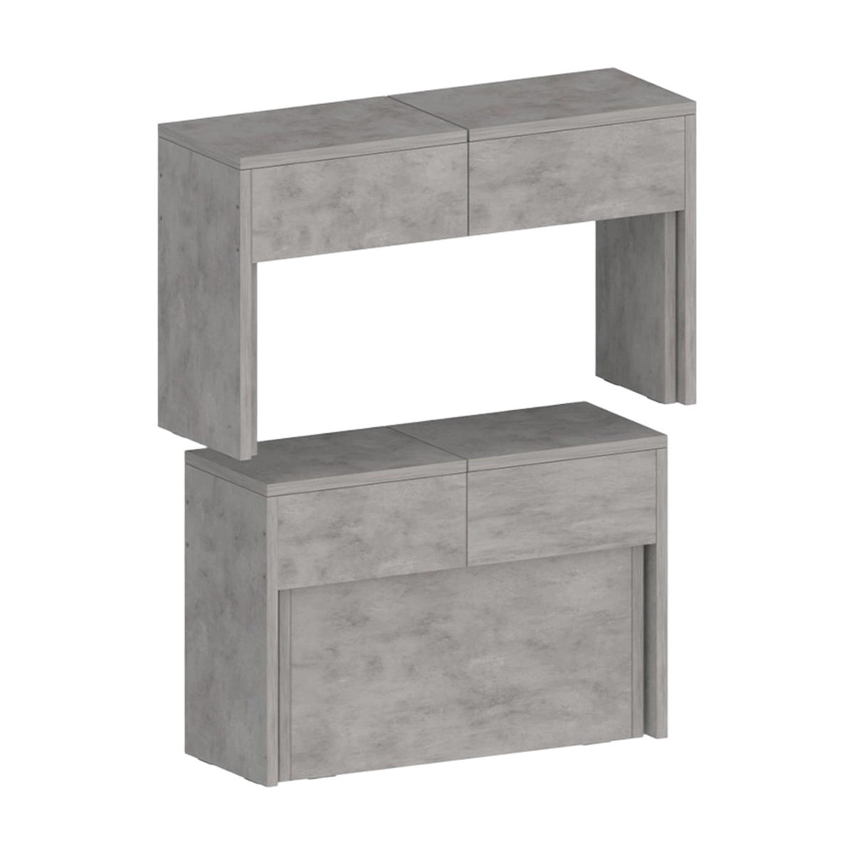 Set of 2 Extendable Benches 66-290cm Pratika A + B Web Furniture — 8