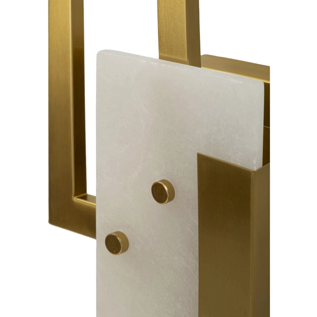 Cube Wall Lamp in Iron and Frosted Glass — 6