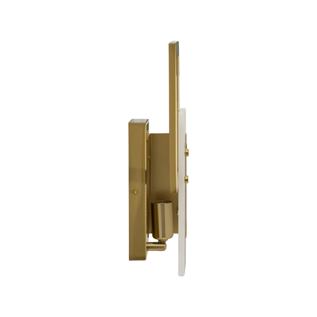 Cube Wall Lamp in Iron and Frosted Glass — 5