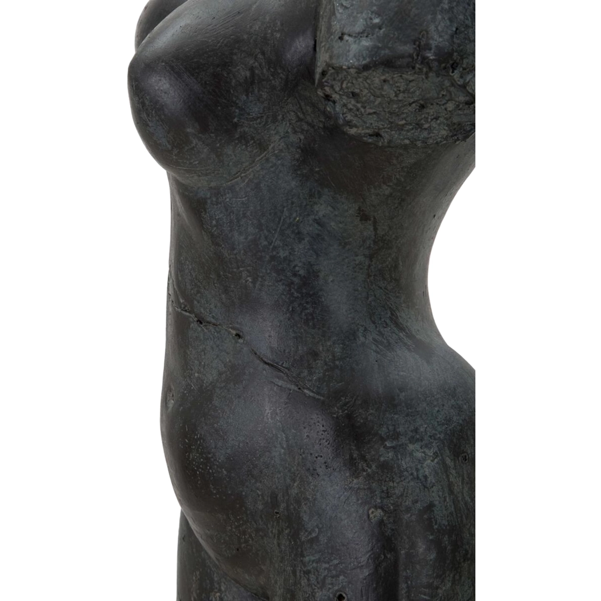 Decorative Woman Bust Sculpture Afrodite in Black Resin — 6