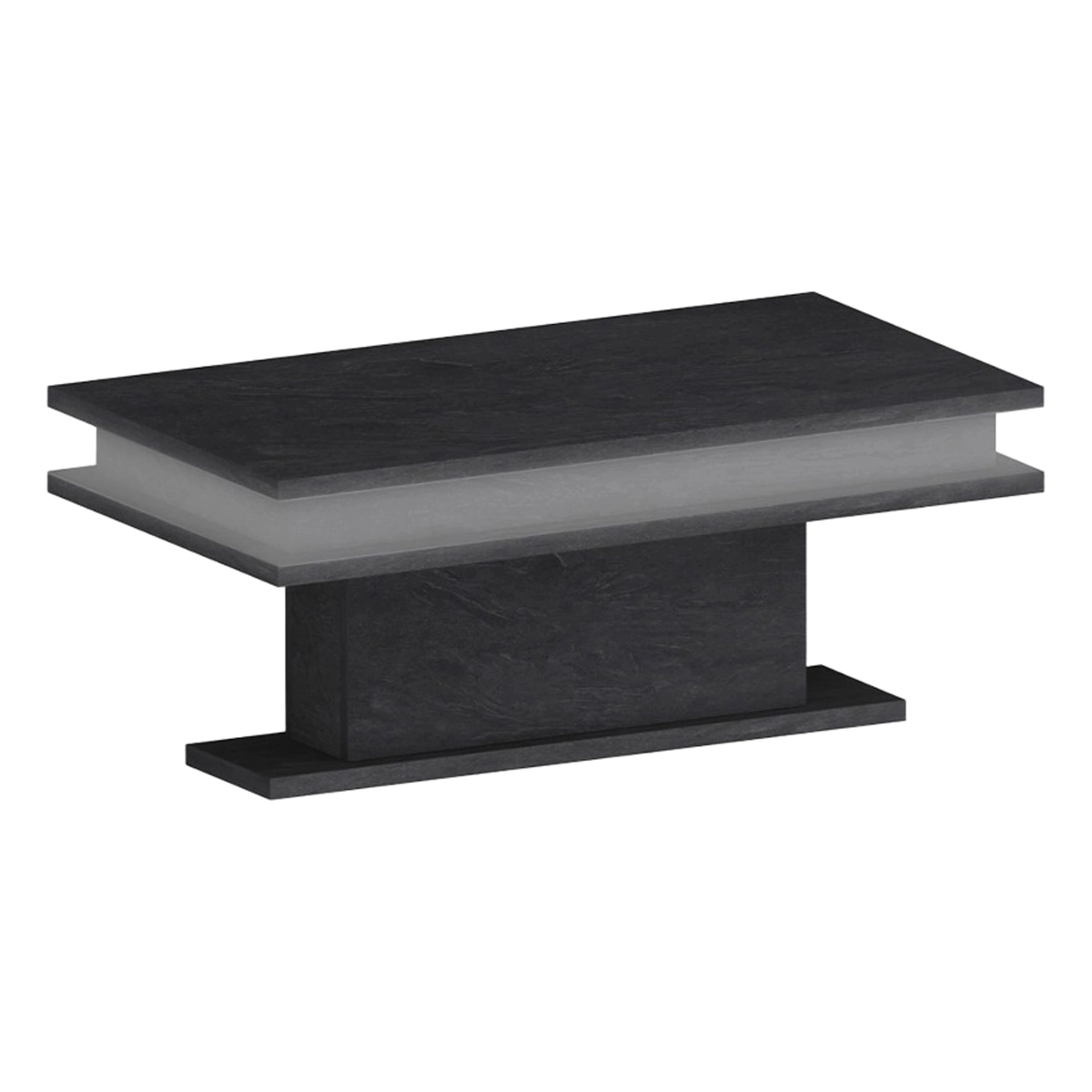 Modern Coffee Table with RGB LED Light 100x55cm Little Big — 4