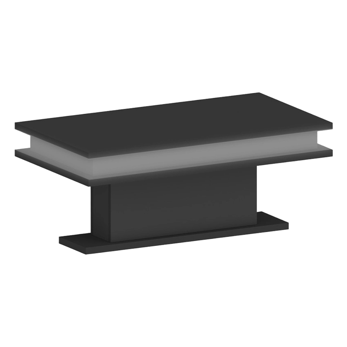 Modern Coffee Table with RGB LED Light 100x55cm Little Big — 1