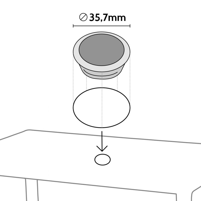 Rectangular Outdoor Table 150x90 cm in Polyrattan Boheme Grand Soleil — 4
