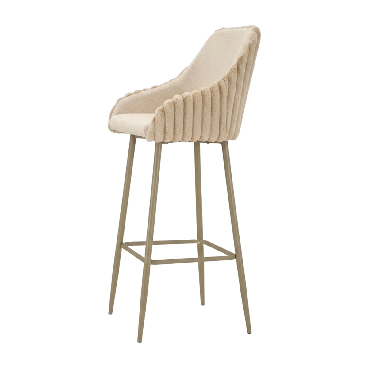 Set of 2 upholstered bar stools with backrest Alaska A — 3