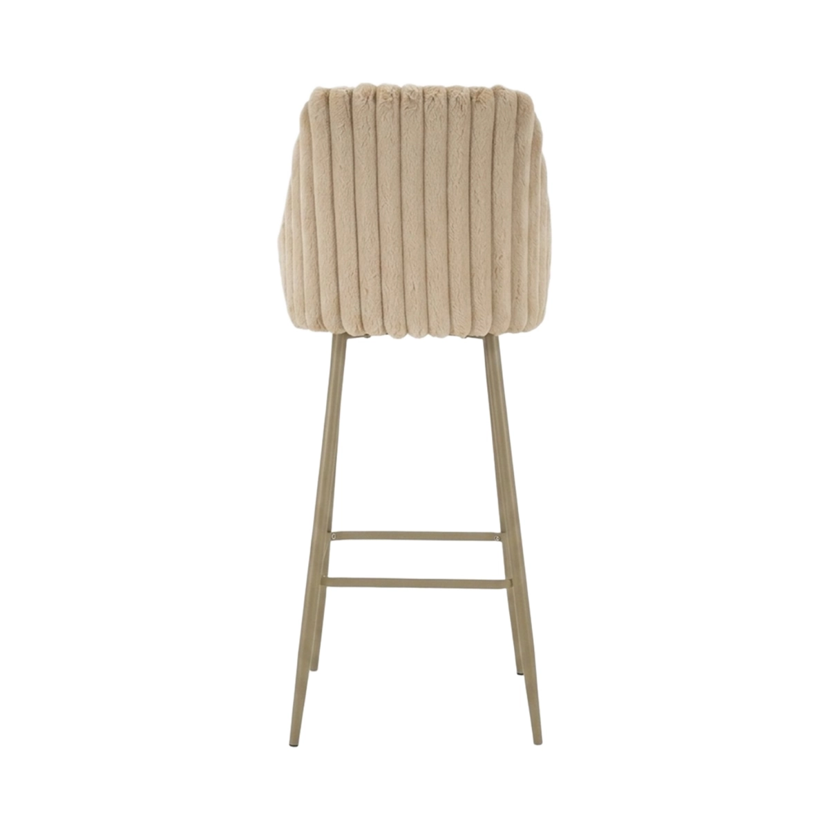 Set of 2 upholstered bar stools with backrest Alaska A — 5