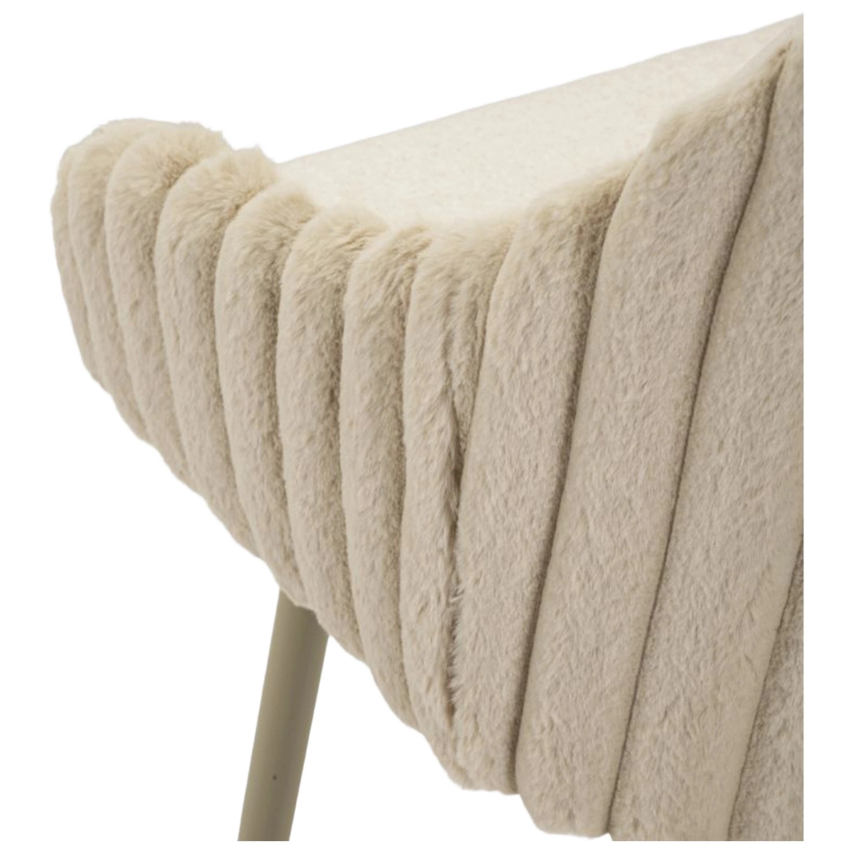 Set of 2 upholstered bar stools with backrest Alaska A — 4