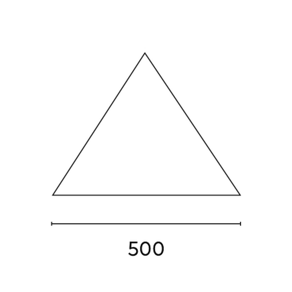 Outdoor Triangular Sun Shade Sail 5x5x5m Solar — 2