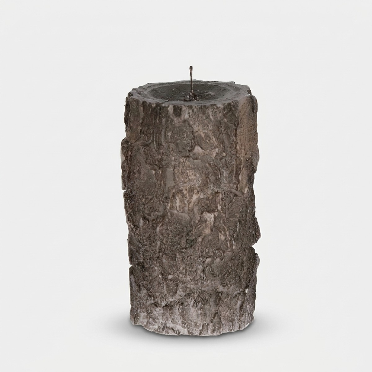 Candela decorativa cilindrica effetto corteccia Lenor — 3