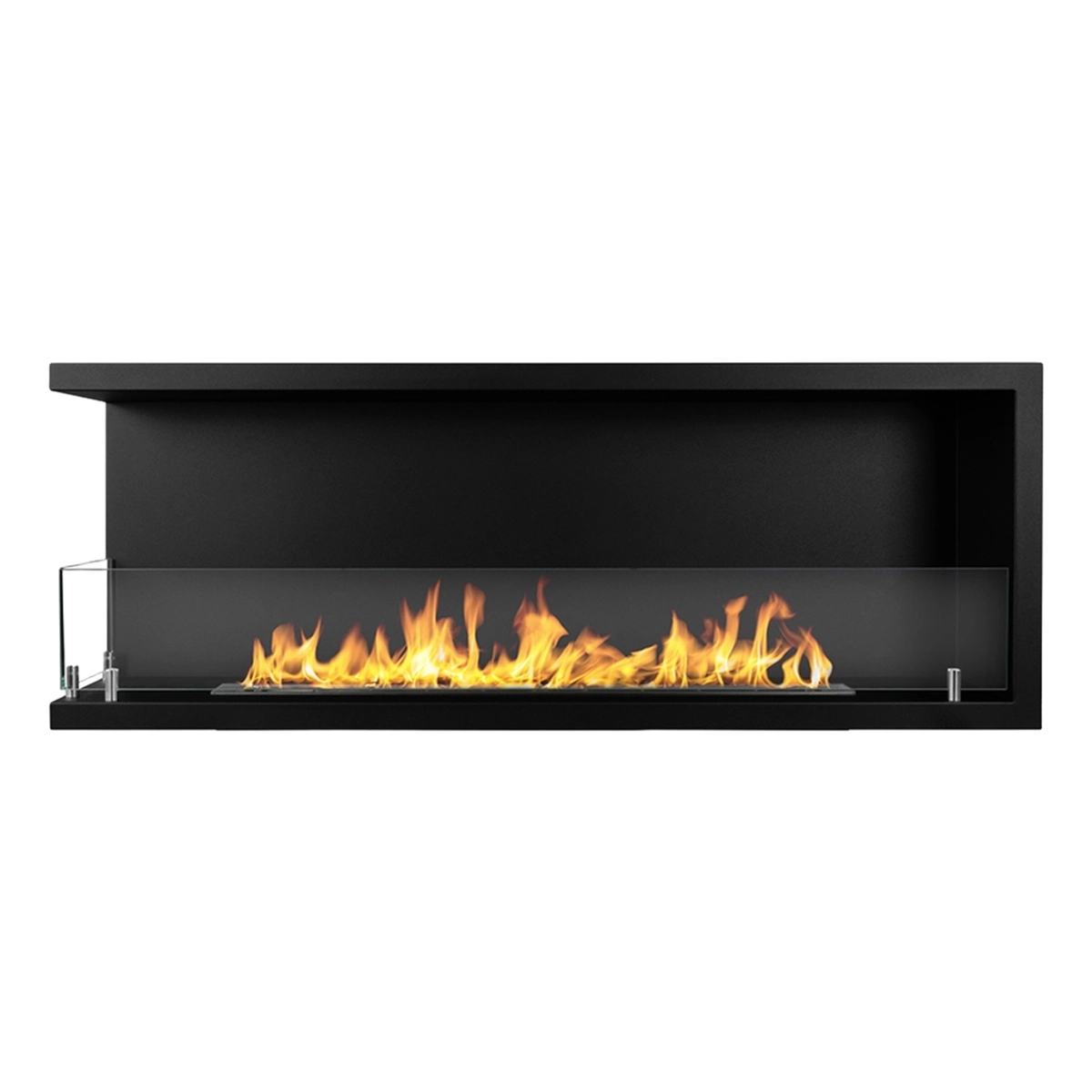 Built-in Corner Bioethanol Fireplace Divina Fire Sutri 120 DF1200 — 1