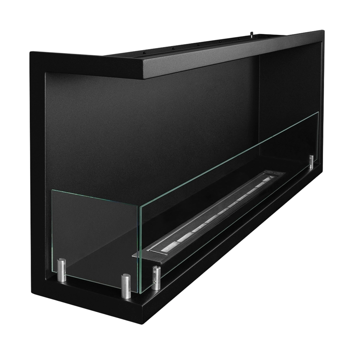 Built-in Corner Bioethanol Fireplace Divina Fire Sutri 120 DF1200 — 5