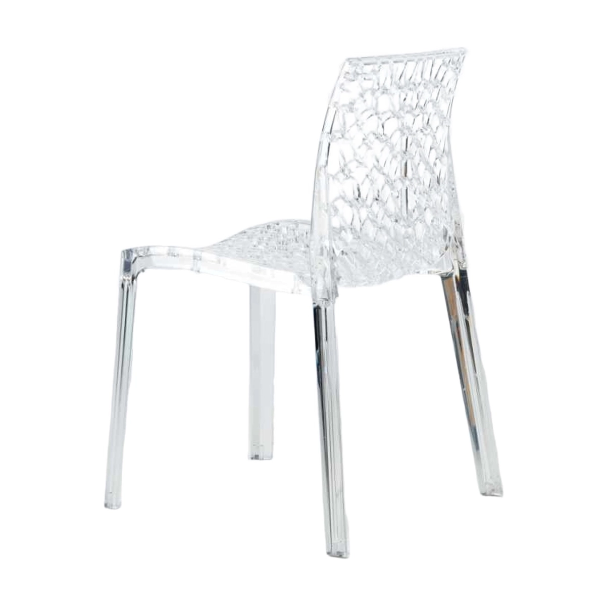 Grand Soleil Gruvyer Stackable Transparent Polycarbonate Chair — 3