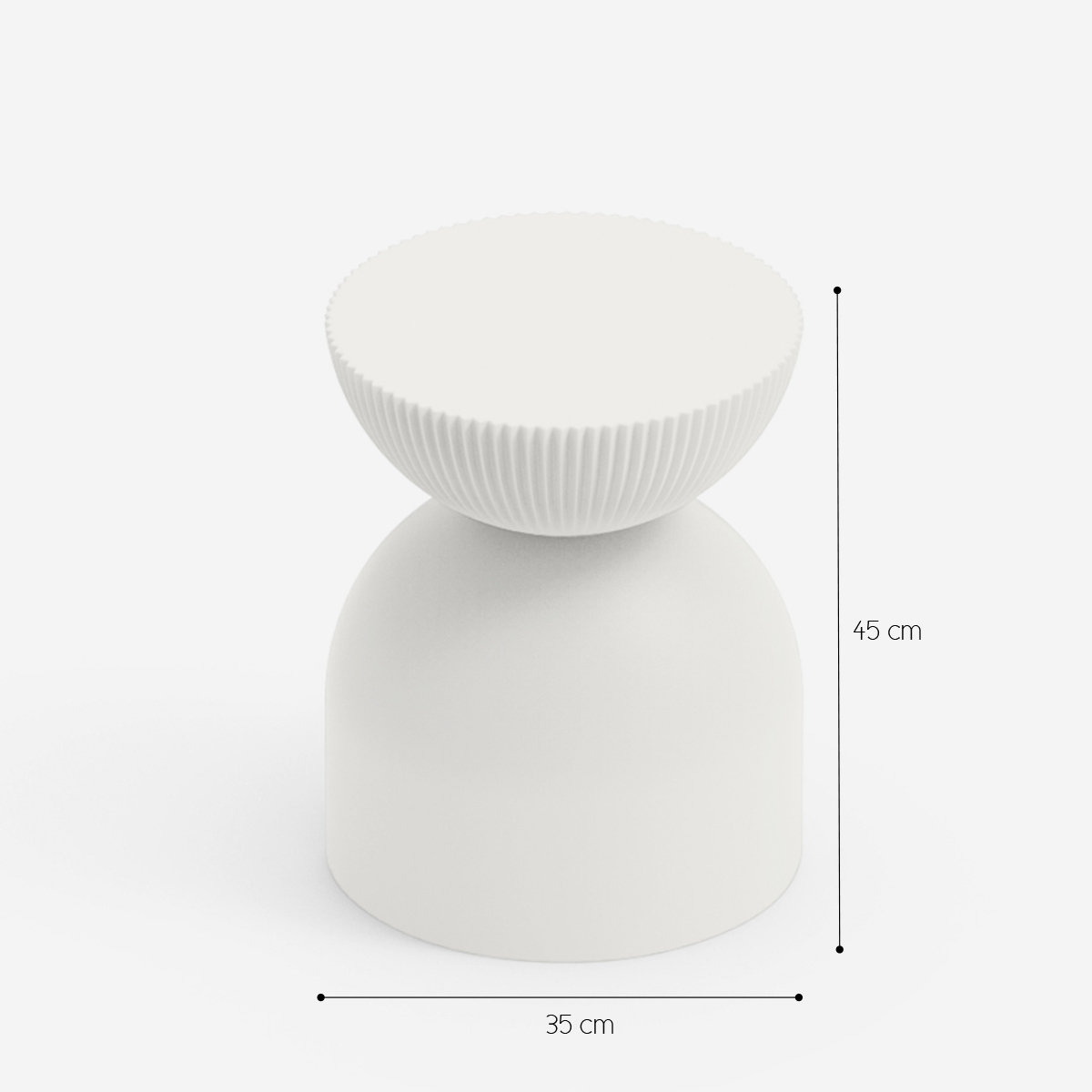 LYXO Illo modern indoor and outdoor polyethylene design stool — 3