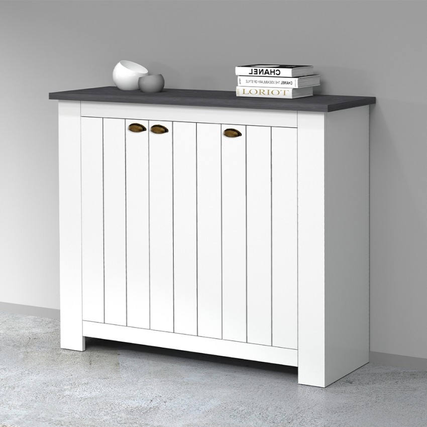 Jarret 3-Door Wooden Entryway Shoe Cabinet Web Furniture — 5