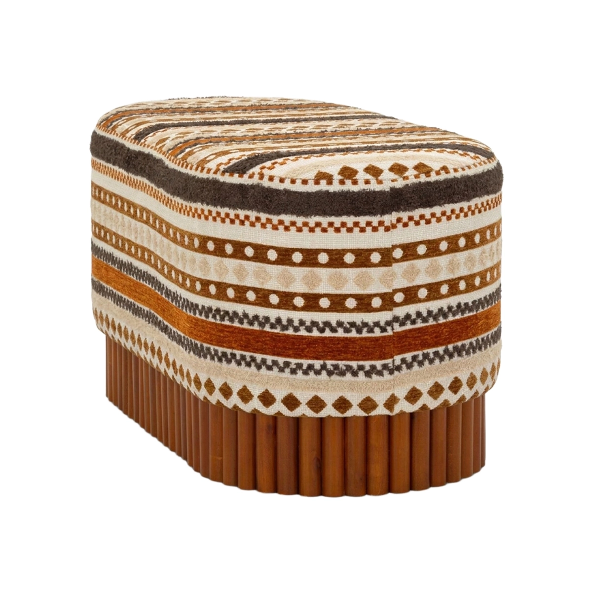 Mauro Ferretti Mombasa Oval Reverie Upholstered Bench — 5